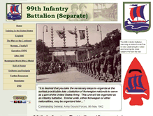 Tablet Screenshot of 99battalion.org